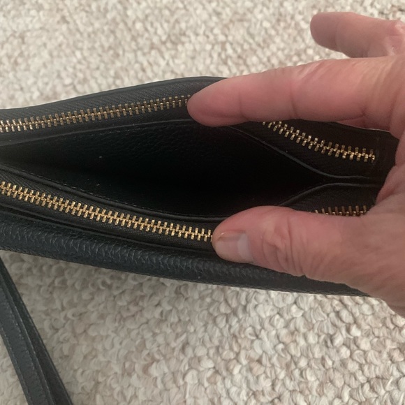 Black Coach Double ZIP Wallet EUC - Picture 5 of 15